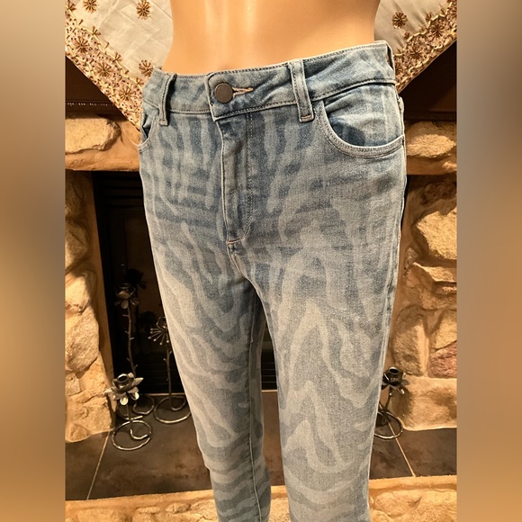 DL 1961 SAHARA Farrow Cropped High Rise Skinny Jeans 28 - Picture 5 of 13